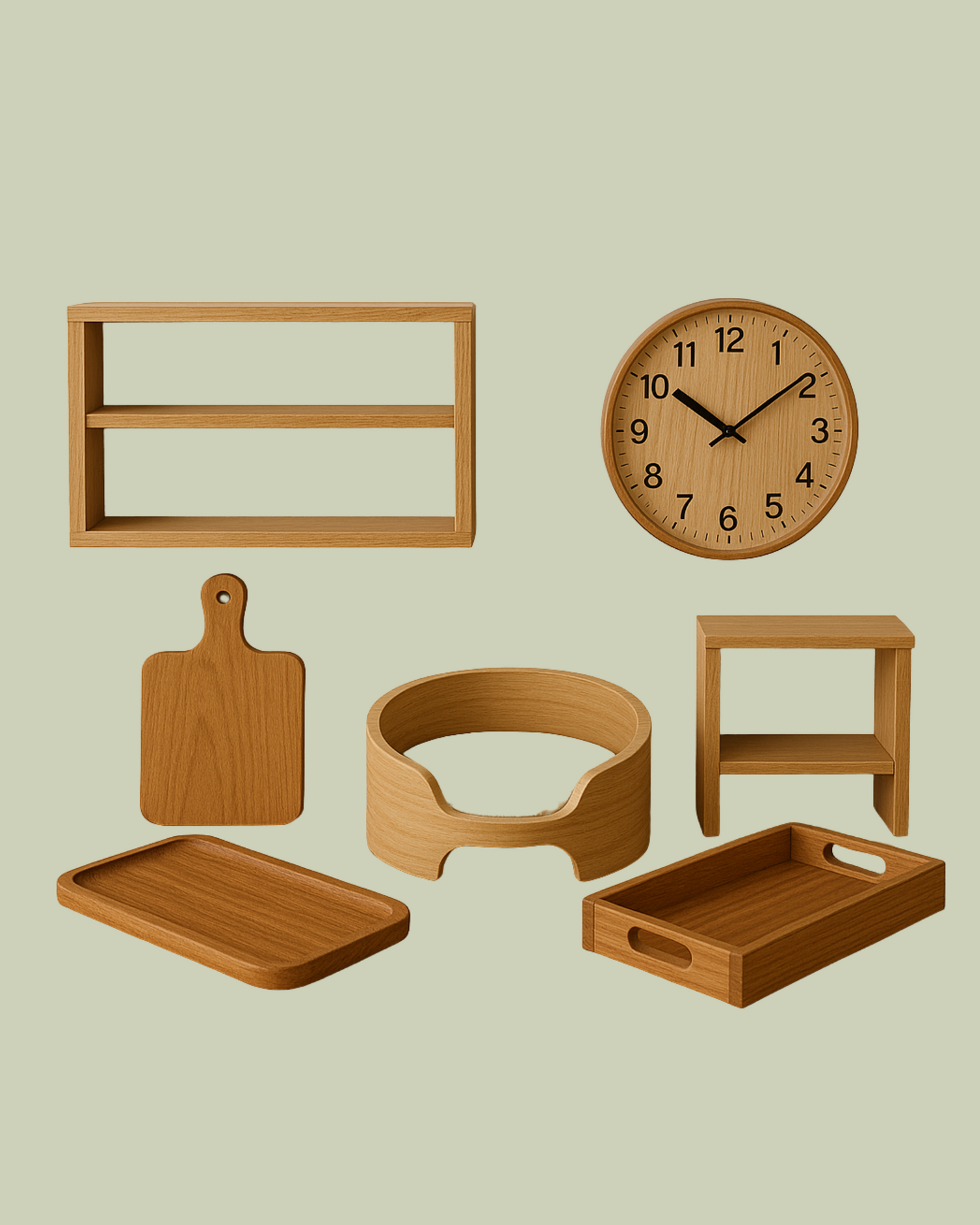 Ahşap Dekoratif Ev Aletleri [Wooden Decorative Home Appliances]