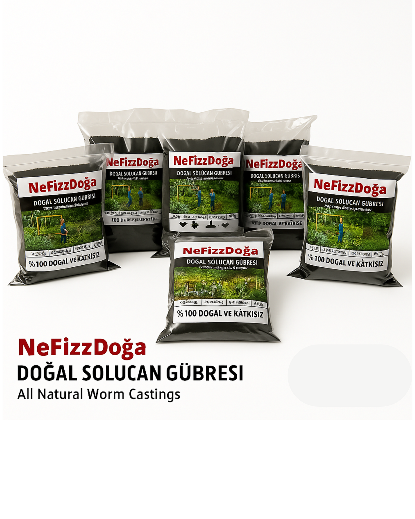 %100 Doğal Solucan Gübresi -2 Kg (4 LT)