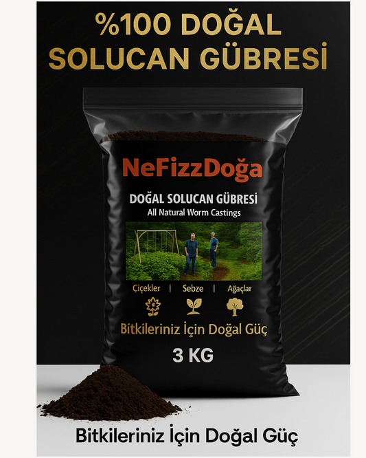%100 Doğal Solucan Gübresi 3 KG (6 LT)