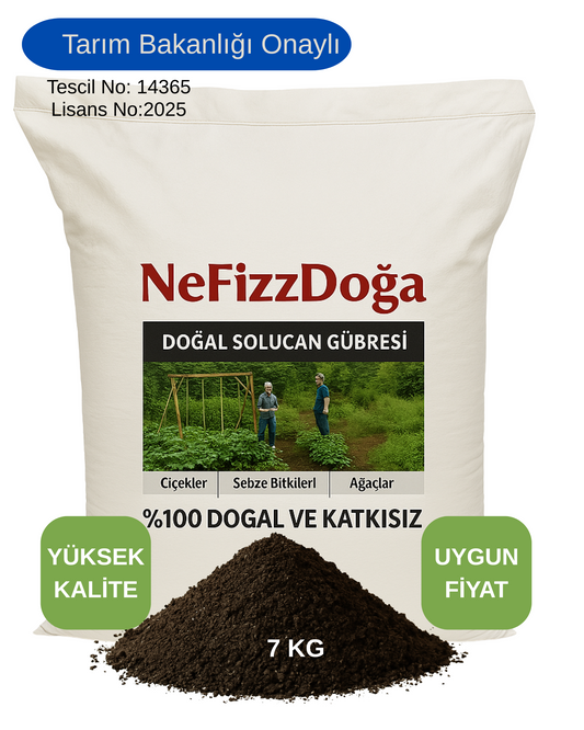 %100 Doğal Solucan Gübresi-7 KG (14 LT)