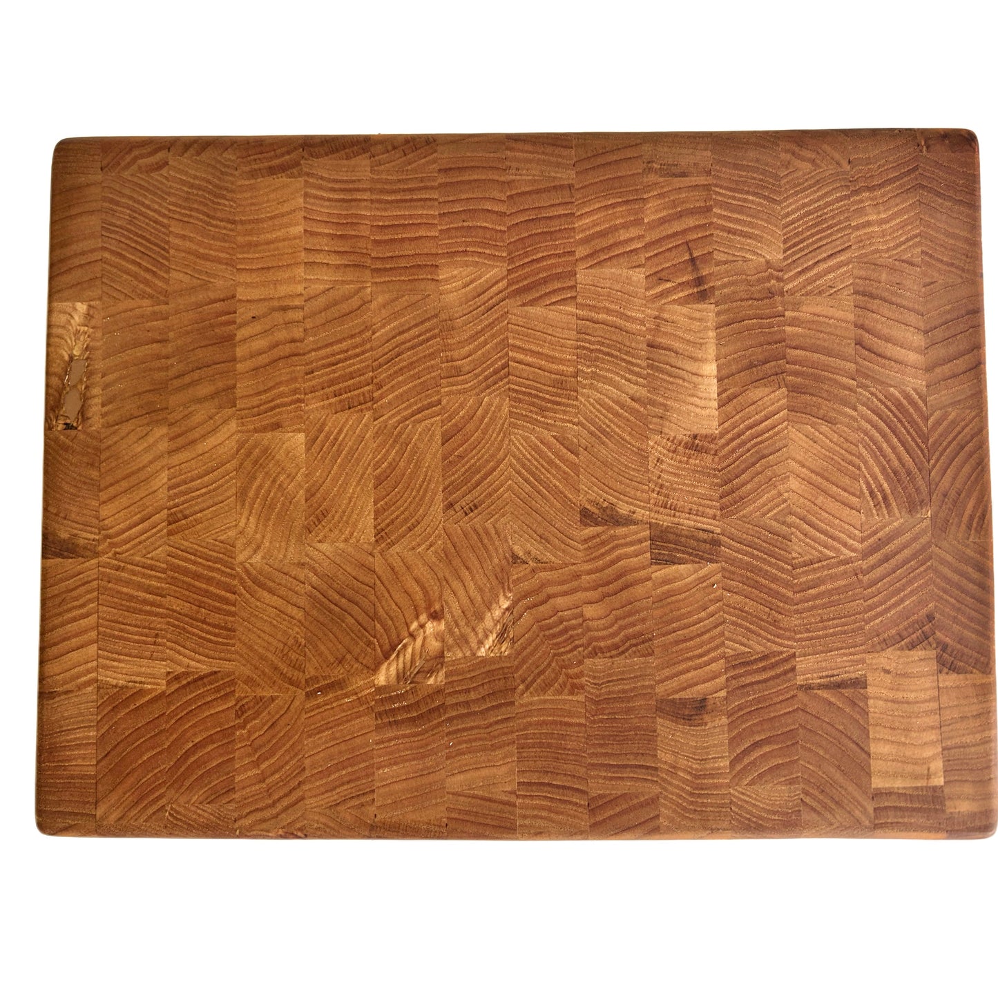 Kestane Ağacından-End Grain-El Yapımı Ahşap Doğrama Tahtası 36x27x3 cm | Profesyonel Kesme Tahtası