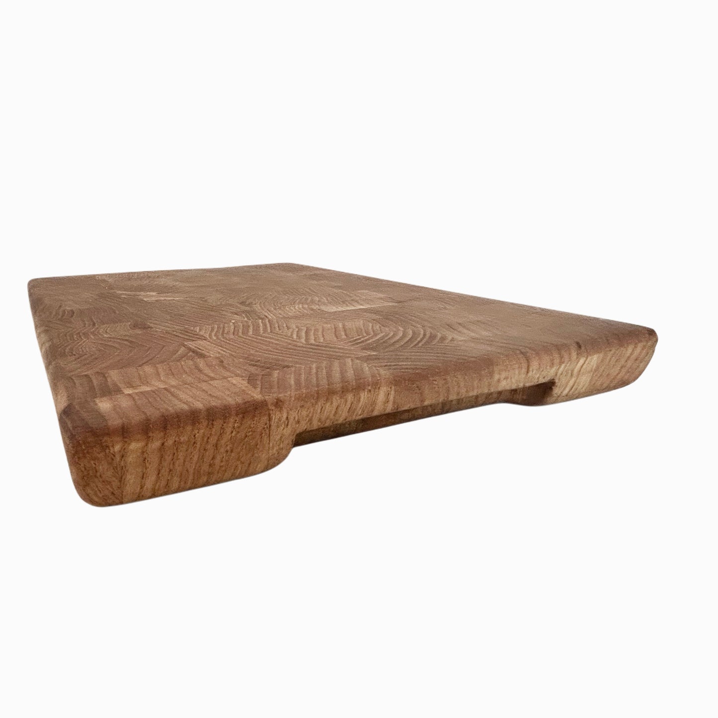 Kestane Ağacından-End Grain-El Yapımı Ahşap Doğrama Tahtası 36x27x3 cm | Profesyonel Kesme Tahtası